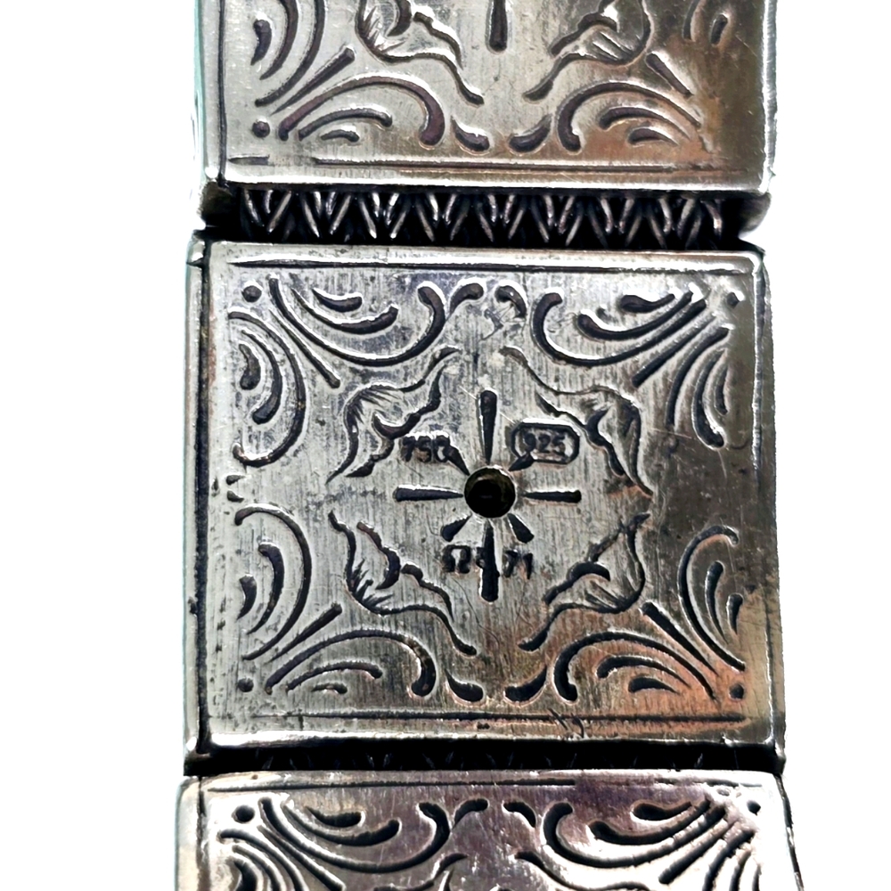 Konstantino Silver and 18K Gold Ornate Bracelet with Gemstone Accents - Picture 9 of 14